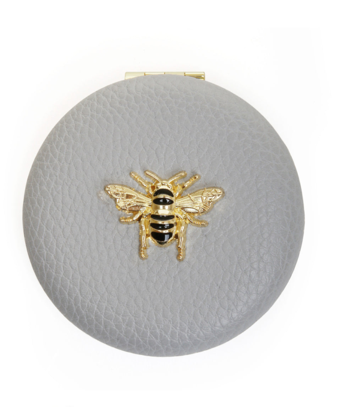 Luxury Grey round compact mirror