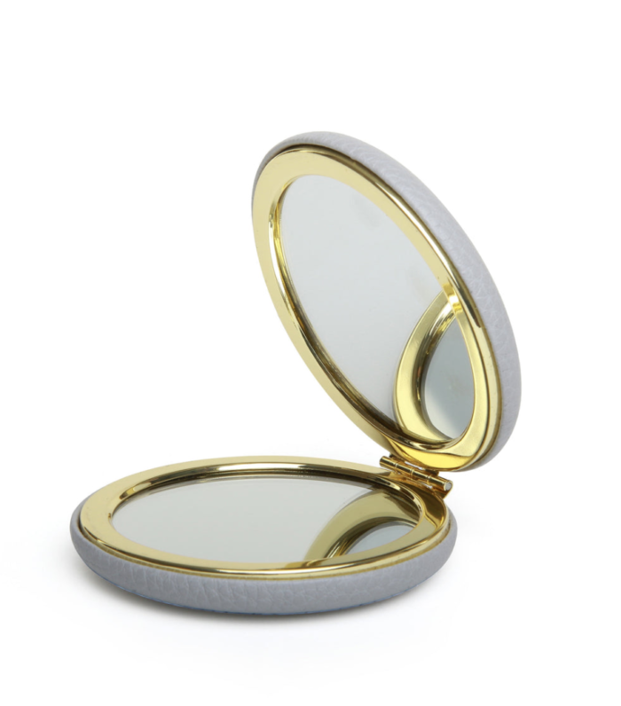 Luxury Grey round compact mirror - Image 2