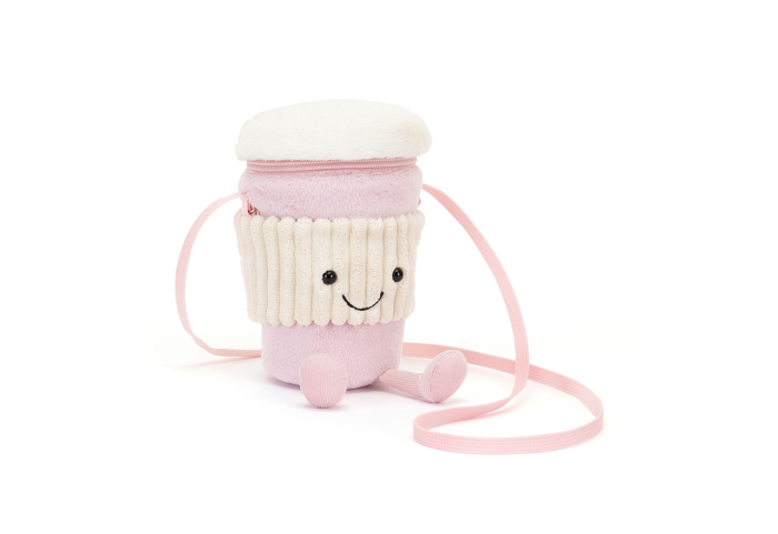 Amuseables Coffee-To-Go Pink Bag