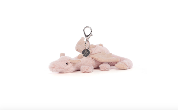 Rose Dragon Bag Charm